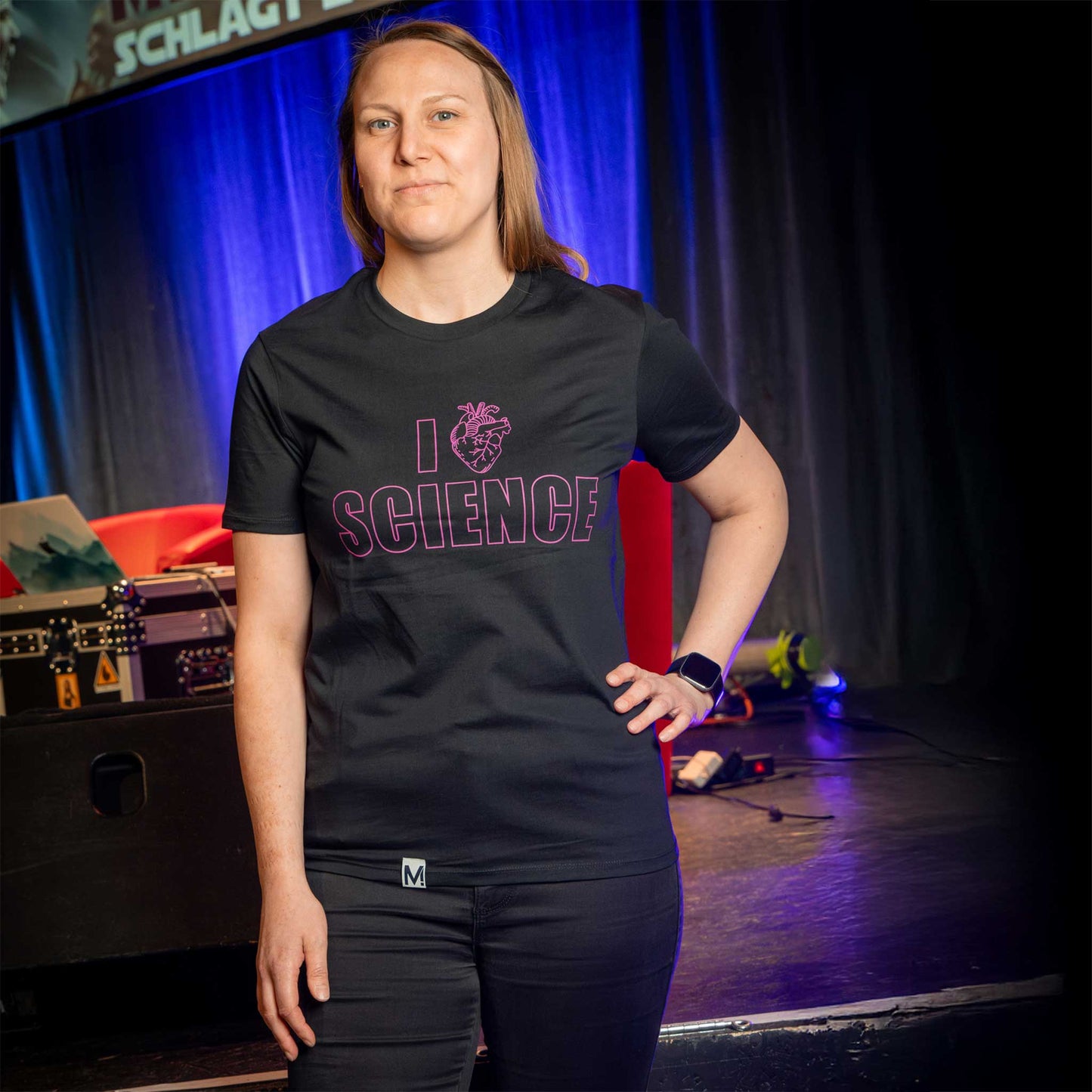 T-Shirt "I love Science" (großer Print vorne, hinten blanko)