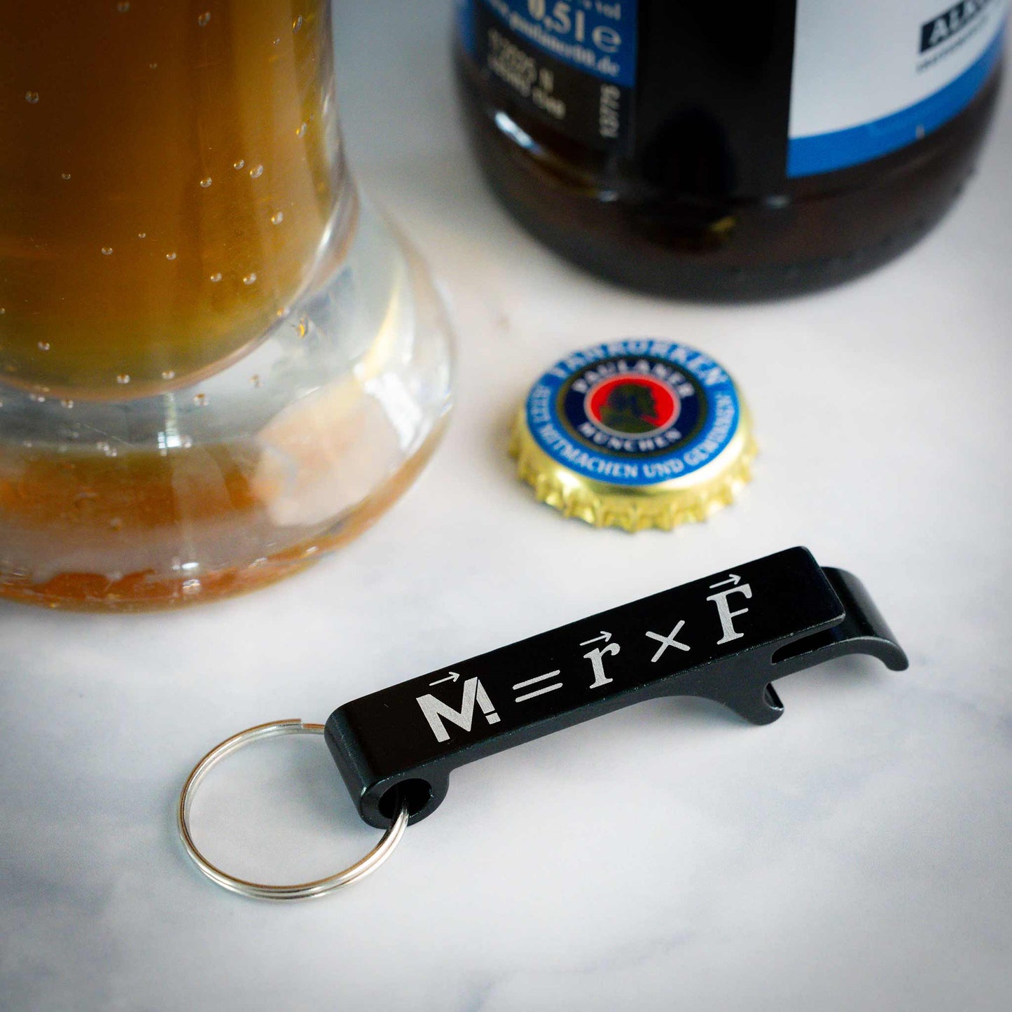 Flaschenöffner mit Formel