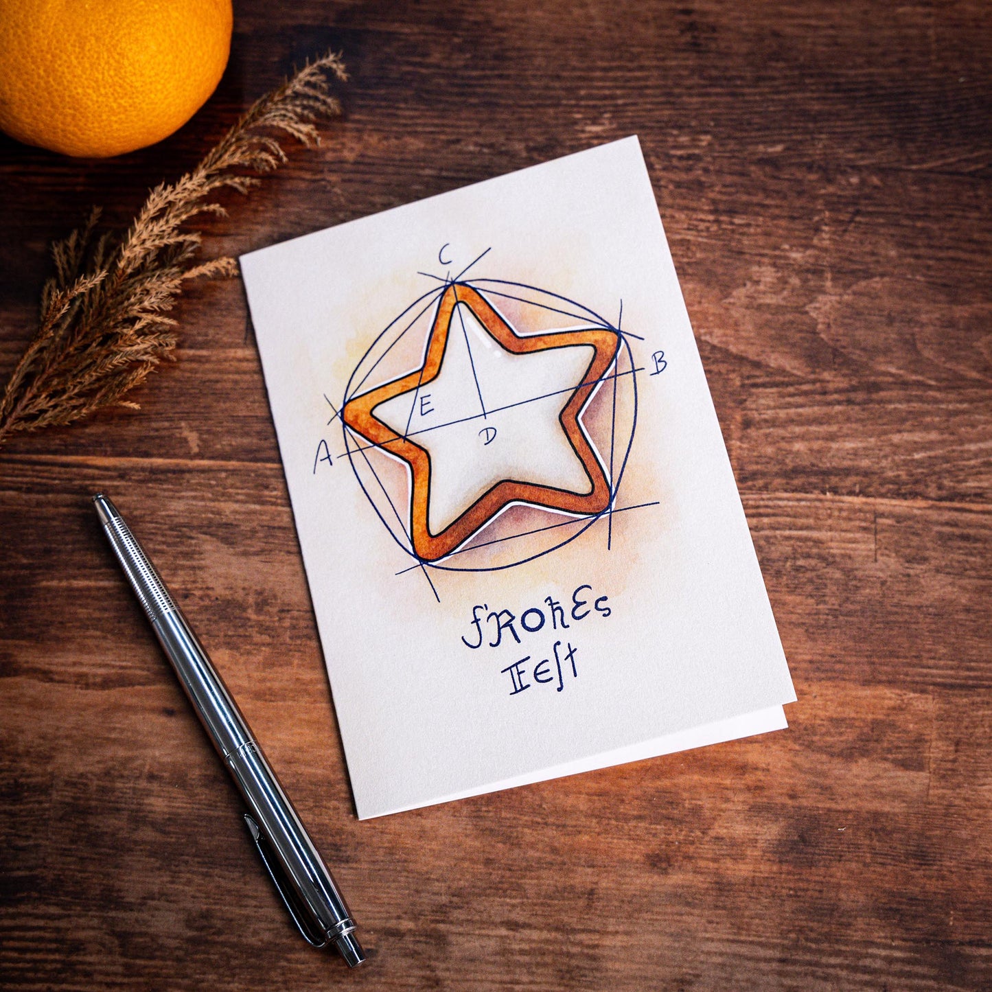 Grußkarte „Frohes Fest“