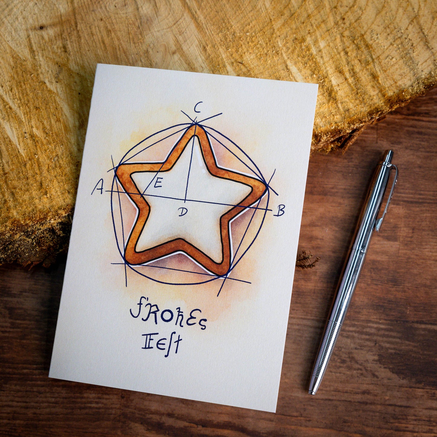 Grußkarte „Frohes Fest“