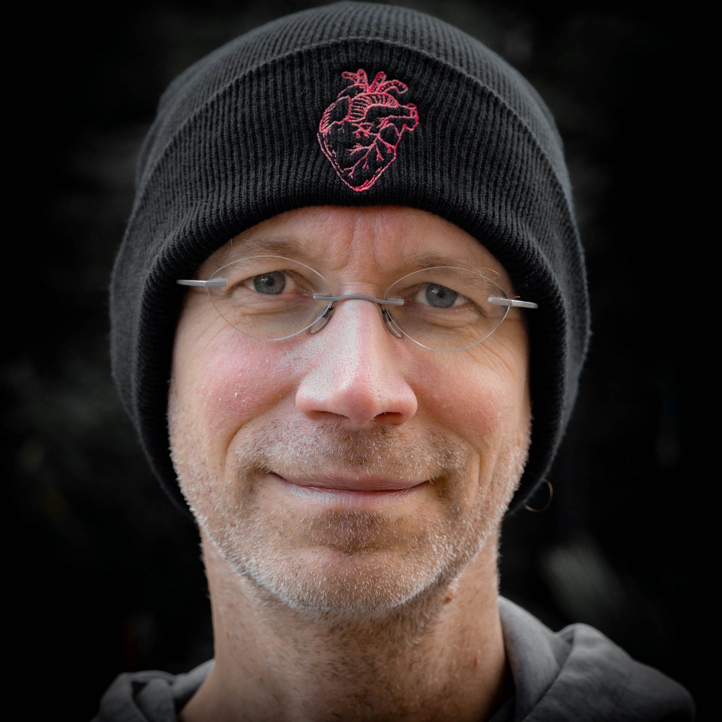 Beanie mit anatomischem Herz