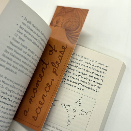 Lesezeichen "A moment of science, please!"