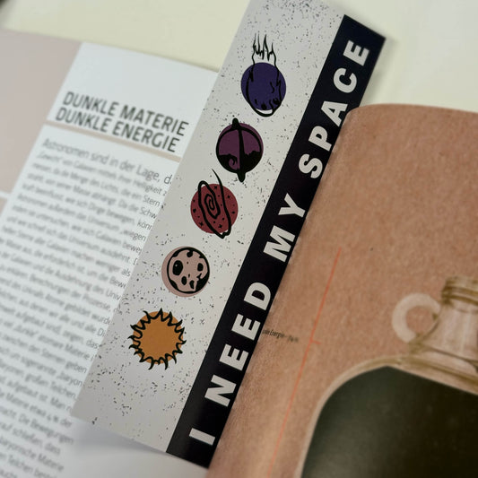 Lesezeichen "I need my space"