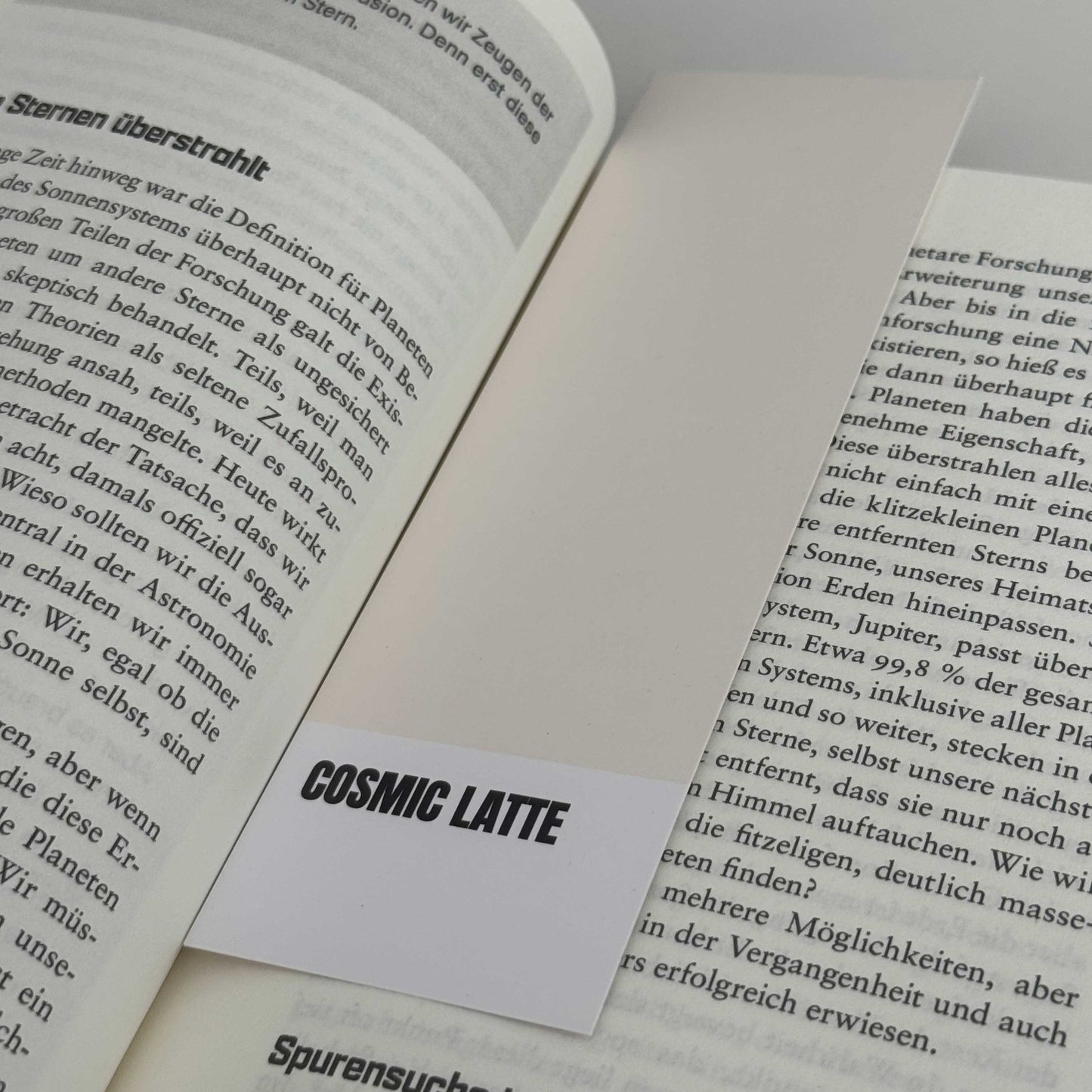 Lesezeichen Cosmic Latte